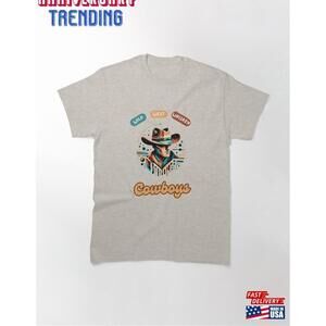 Geometric Cowboy Abstract Western Spirit Classic Tshirt Unisex